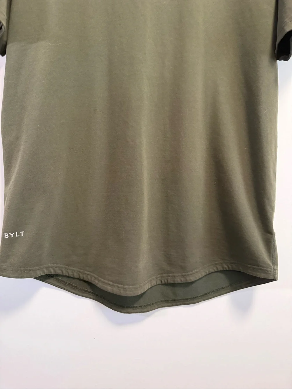BYLT Lux Drop Cut Round Neck Short Sleeve Men’s Top Tee Green XL Shirt